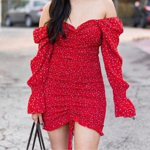 Red mini dress bodycon